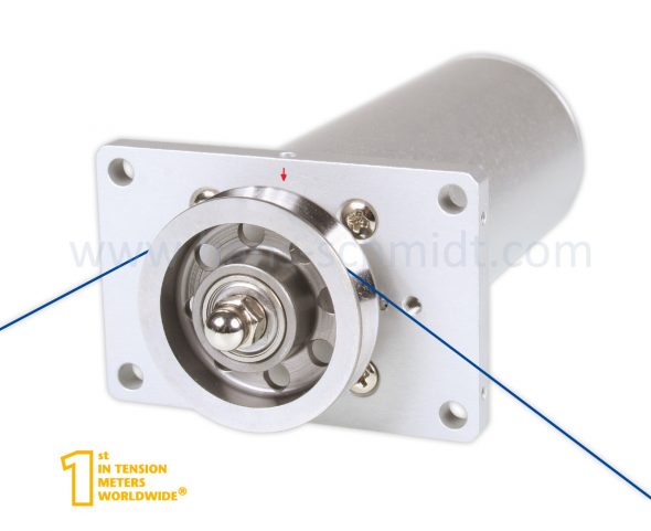 Zugspannungssensor TSR mit eingefädeltem Messgut